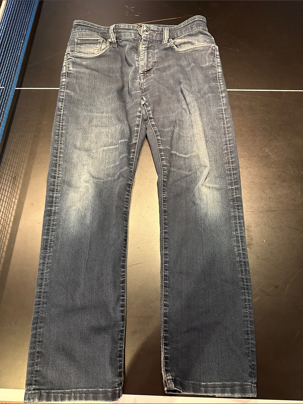 34 Heritage Straight Fit Men's Jeans in Faded Dark Blue